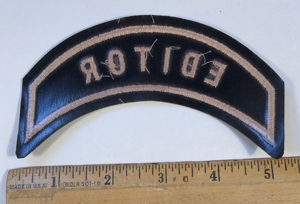 Harley-Davidson Owners Group HOG Editor Rocker Patch Chapter Vest Jacket