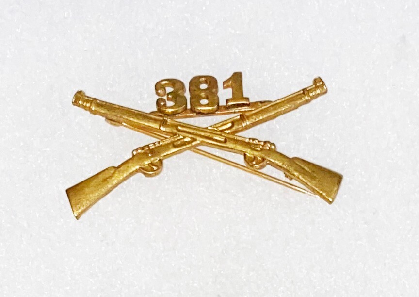 Pre-WWI 381st Infantry Collar Device