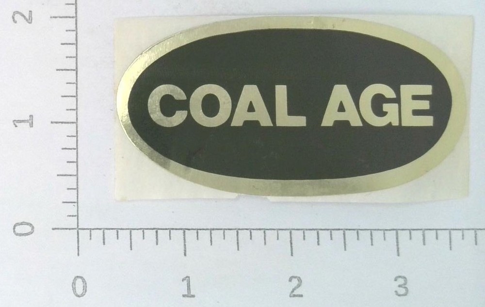 Vintage Coal Age Mining Sticker Decal