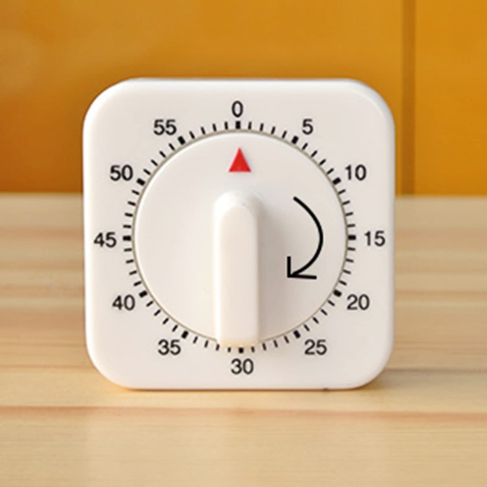 60 Minute Kitchen Timer Alarm Manual Countdown Timer for Home Baking Cooking