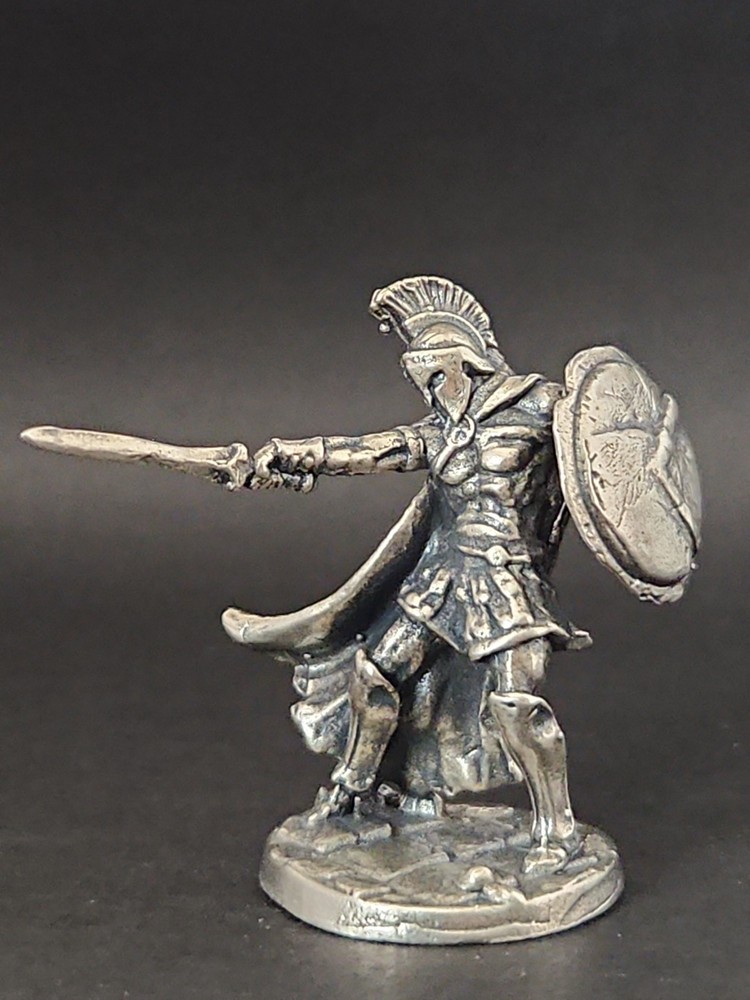 Solid Metal Sparta Miniature Figure, Heavy, Sturdy, and Durable