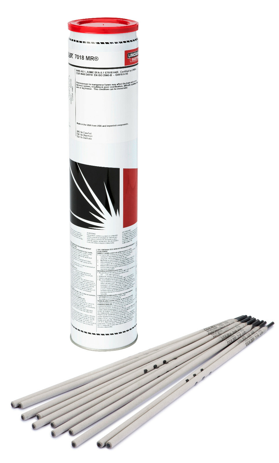 Lincoln ED032589 1/8" Excalibur 7018 Stick Electrodes - 10 lbs.