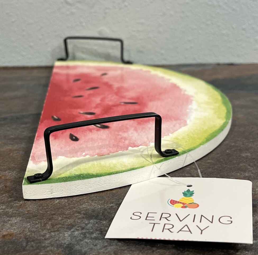 Serving Tray By Best Brands Watermelon Slice Shaped