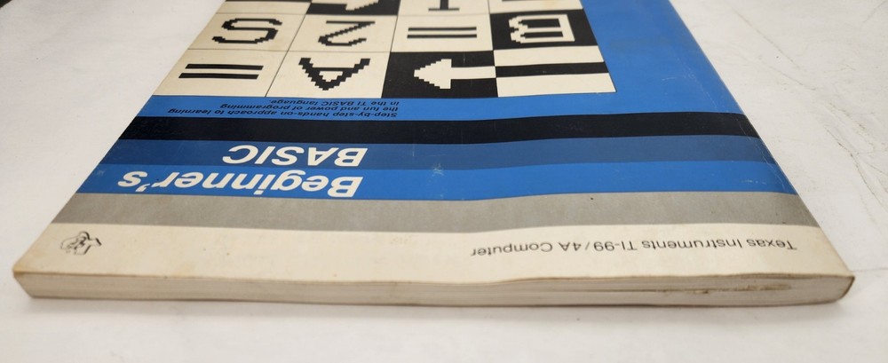 Vintage Texas Instruments TI-99/4A Computer Beginners Basic 1981 paperback Book