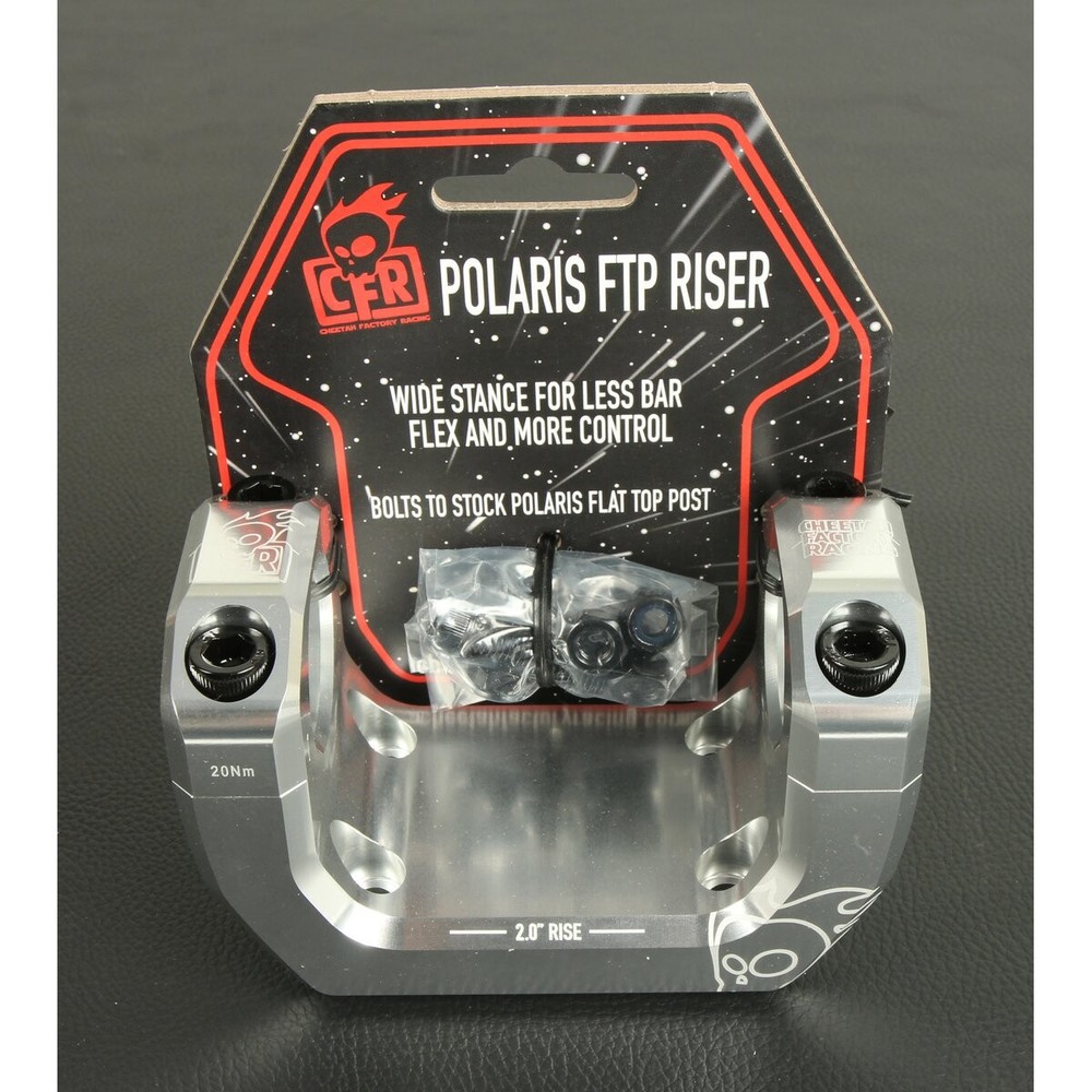 Cheetah Factory Racing Silver 2 in FTP Riser CFR-CD705.7