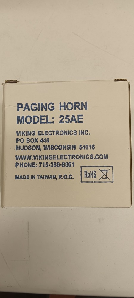 Viking Paging Horn, Model 25AE