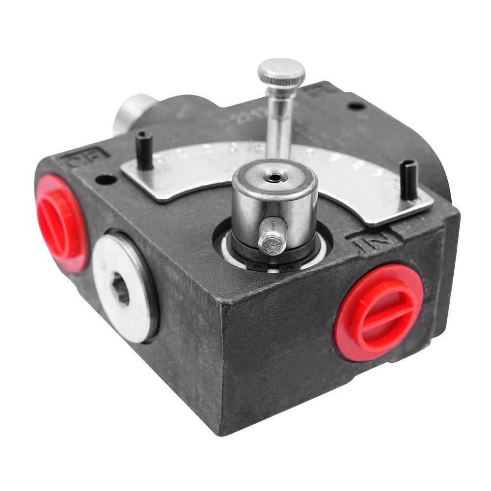 Hydraulic Adjustable Variable Flow Control Valve w/ Relief, 0-30 GPM, 3/4” NPT