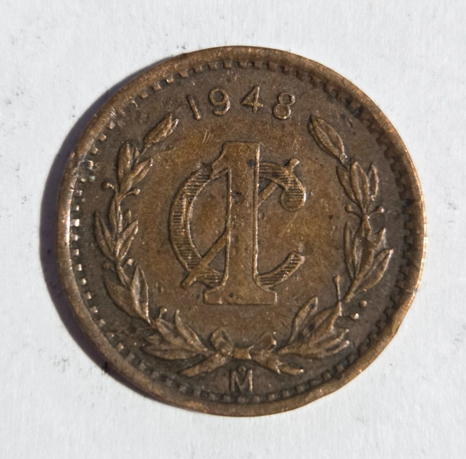 1948 Mexico 1 Centavo