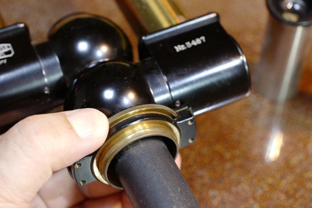 Antique Carl Zeiss Bitumi Binocular Attachment 1925 Microscope Accessory
