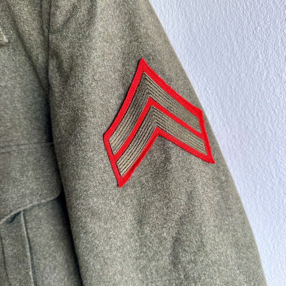 WWII USMC Marine Corps Ike Jacket Named