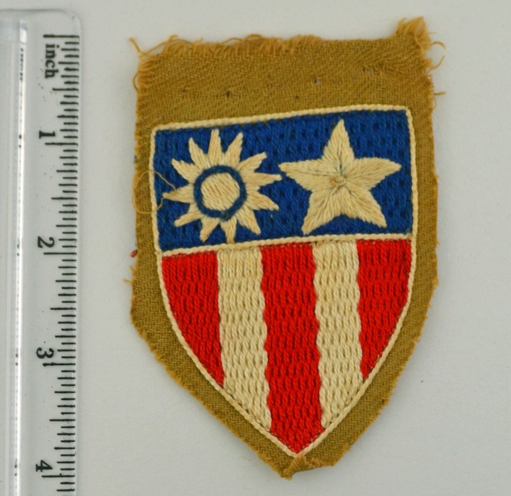 ORIGINAL WWII ARMY EMBROIDERED CBI THEATER MADE PATCH
