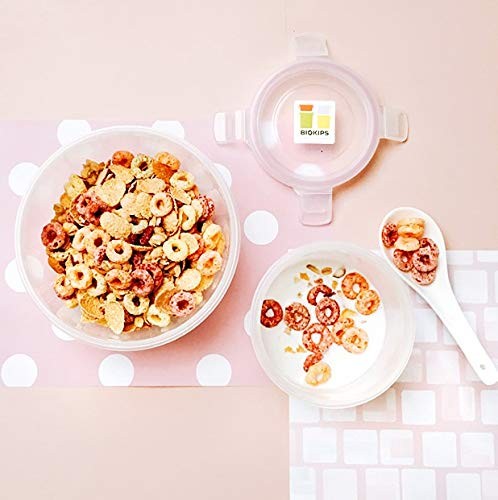 Komax Biokips Mixing Bowls with Lids Set – Multi-Use, Stackable clear