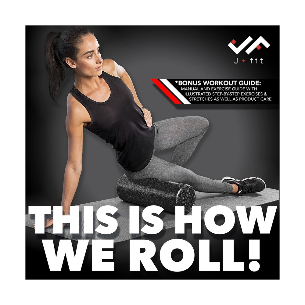 JFIT High Density Foam Roller – EPP Deep Tissue Massage Roller ... FAST US