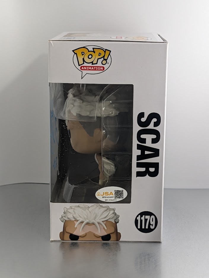 Ryotaro Okiayu JVA Signed Autographed Funko Pop #1179 SCAR Fullmetal Alchemist