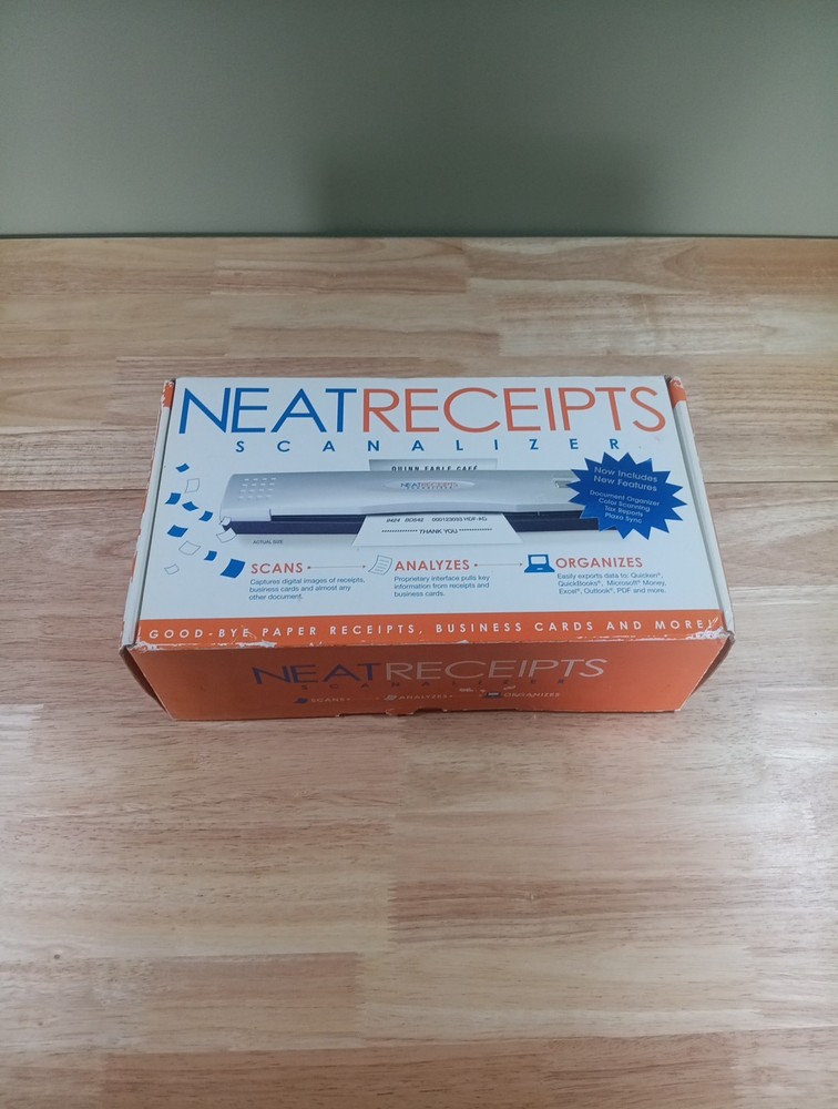 Neat Receipts Scanalizer Mobile Doc Scanner Digital Filing System New
