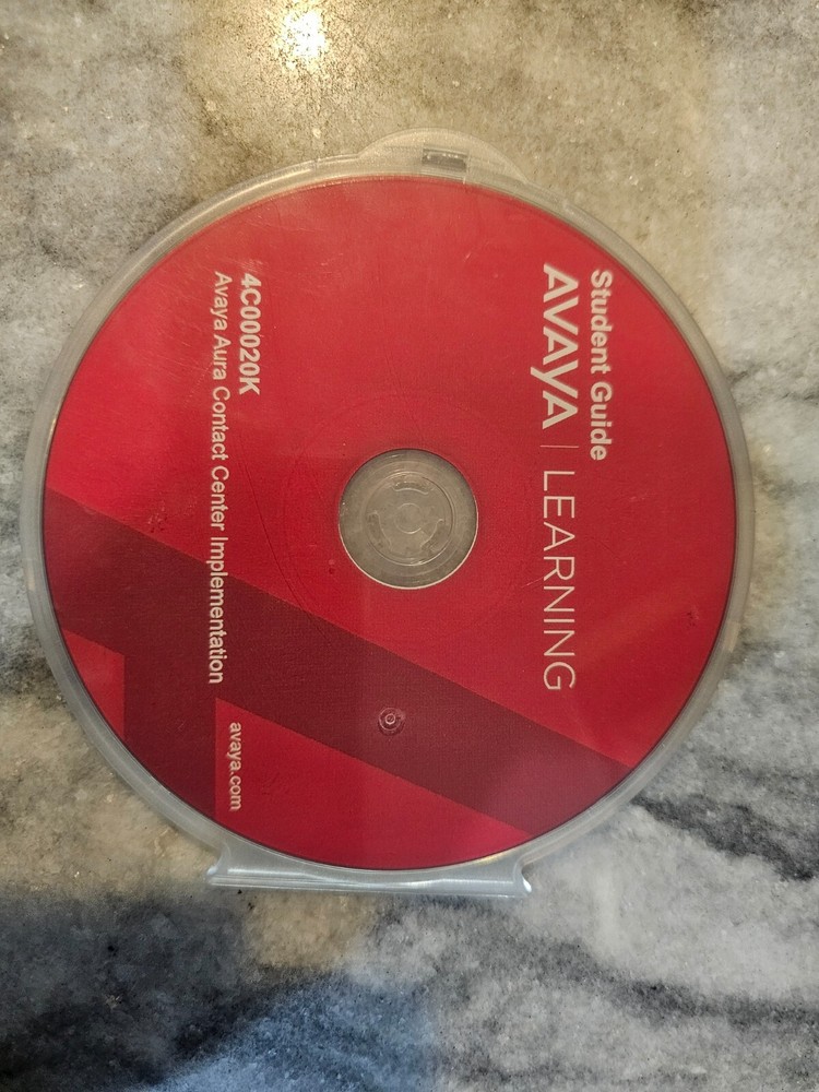 Avaya Aura Contact Center R7 Learning - Student Guide Training Discs