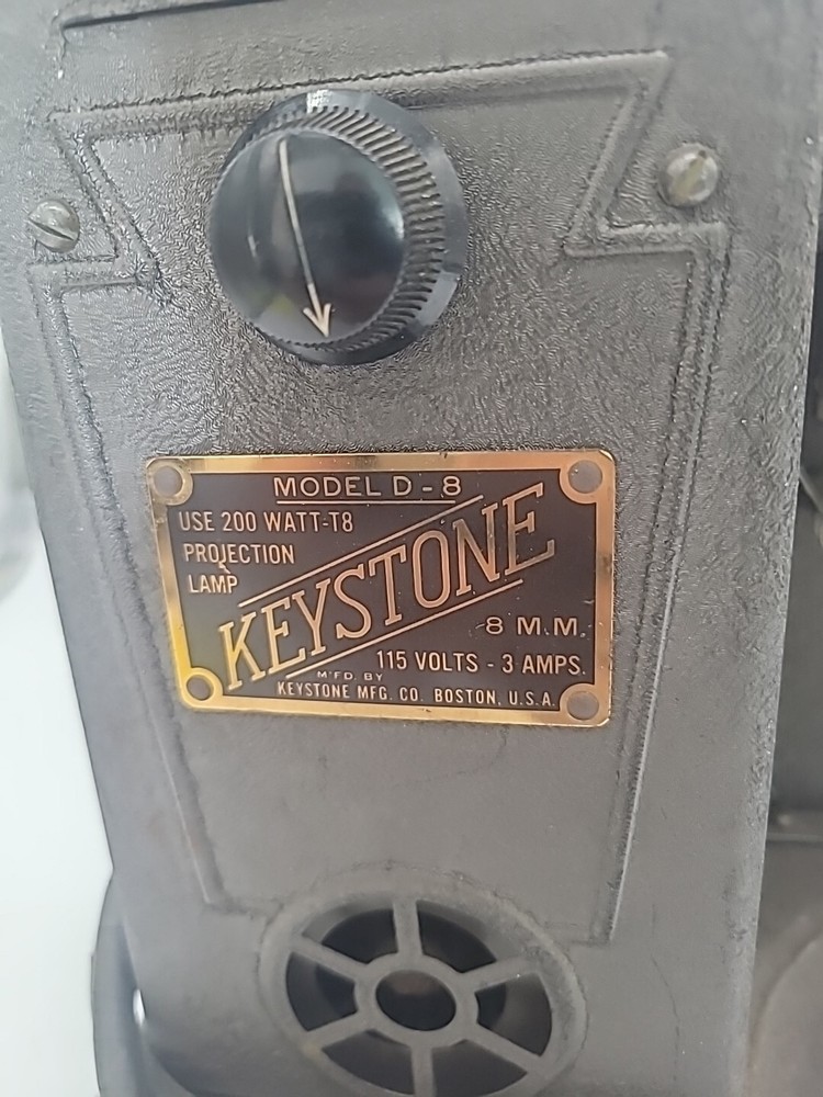 Vintage Keystone Model D-8 8MM Projector