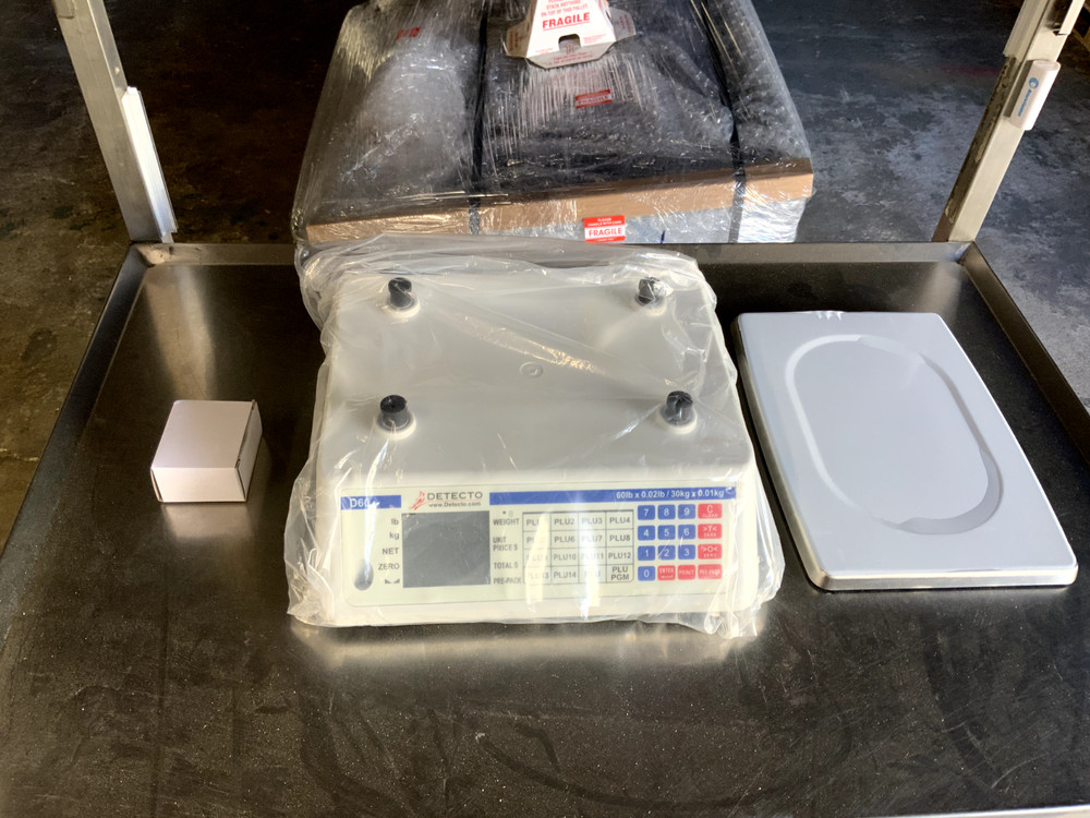 Detecto D60 60lb Electronic Price Computing Scale for Grocery