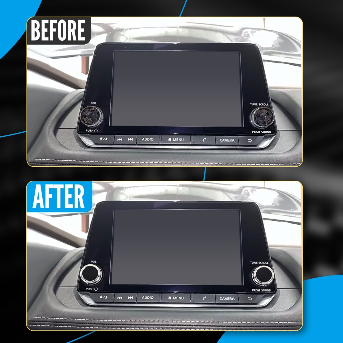 2XRadio Knob Button Volume Stereo Tuner Power Connect For Nissan Kicks 2021-2024