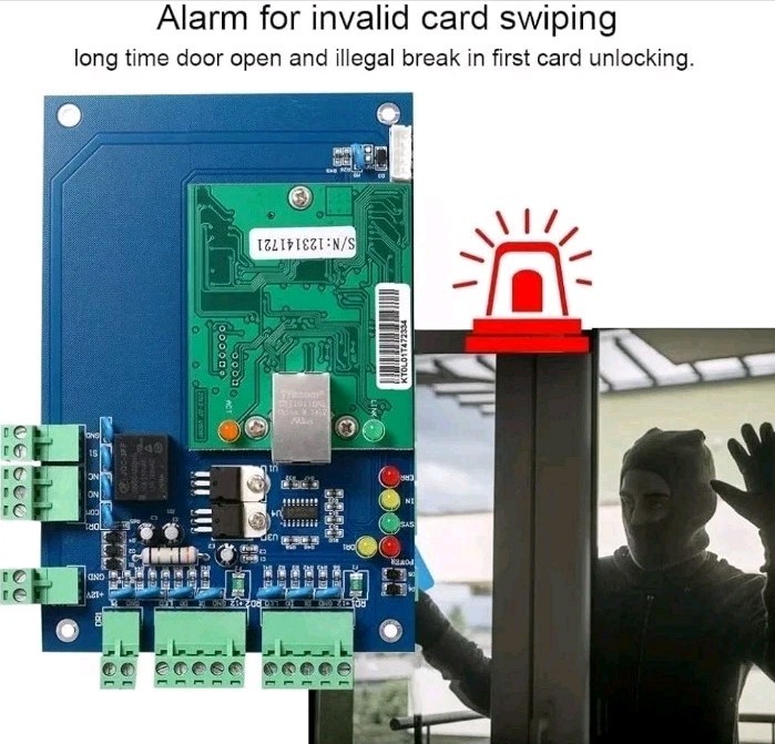 1 Door Access Control Panel Board w/Software Communication Protocol TCP/IP Board