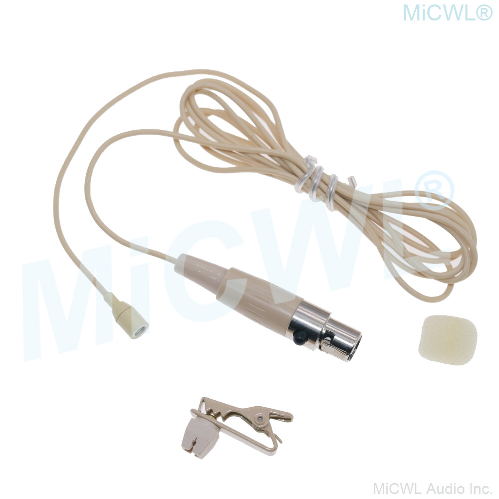 Tie Clips Lavalier Microphone For Shure Wireless Mini TA4F Omnidirectional Mics