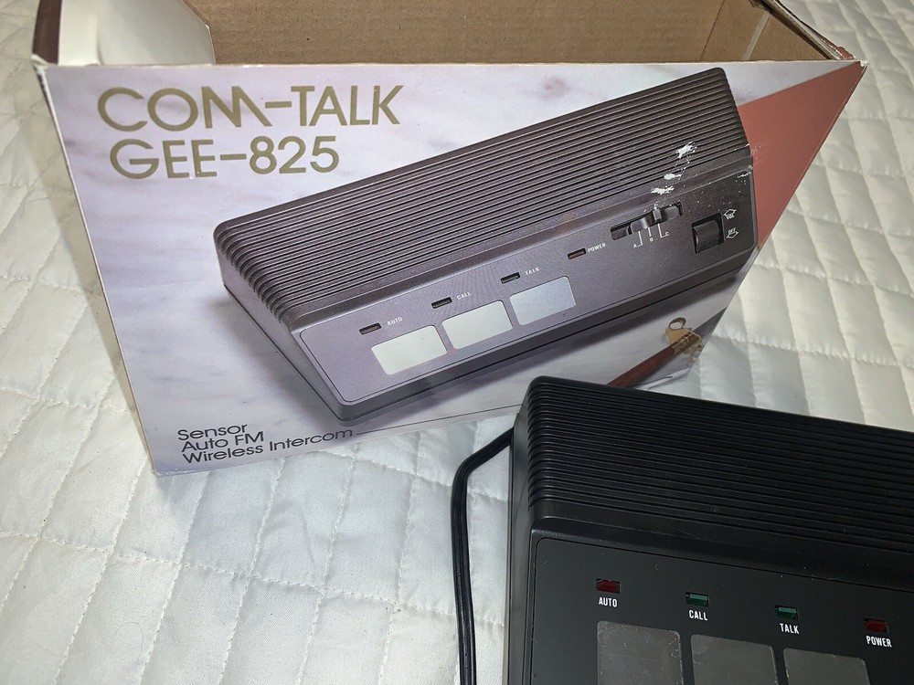 Vtg COM-TALK FM WIreless Intercom Model: GEE-825 - Old Stock Openbox
