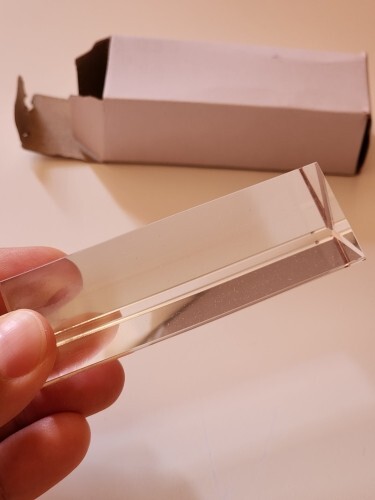 Triangular Prism 25*25*80mm Rainbow Crystal Glass Effects Filter Studio Shooting