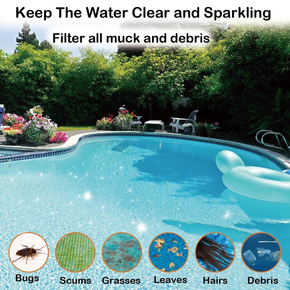 Pool Skimmer Socks Reusable Filter Basket Liners Mesh Net 100 Pcs