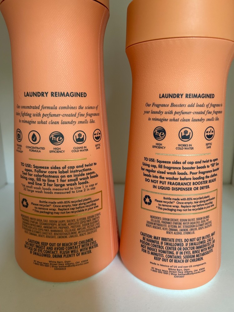 Bath & Body Works Pineapple Mango Laundry Detergent + Booster SET