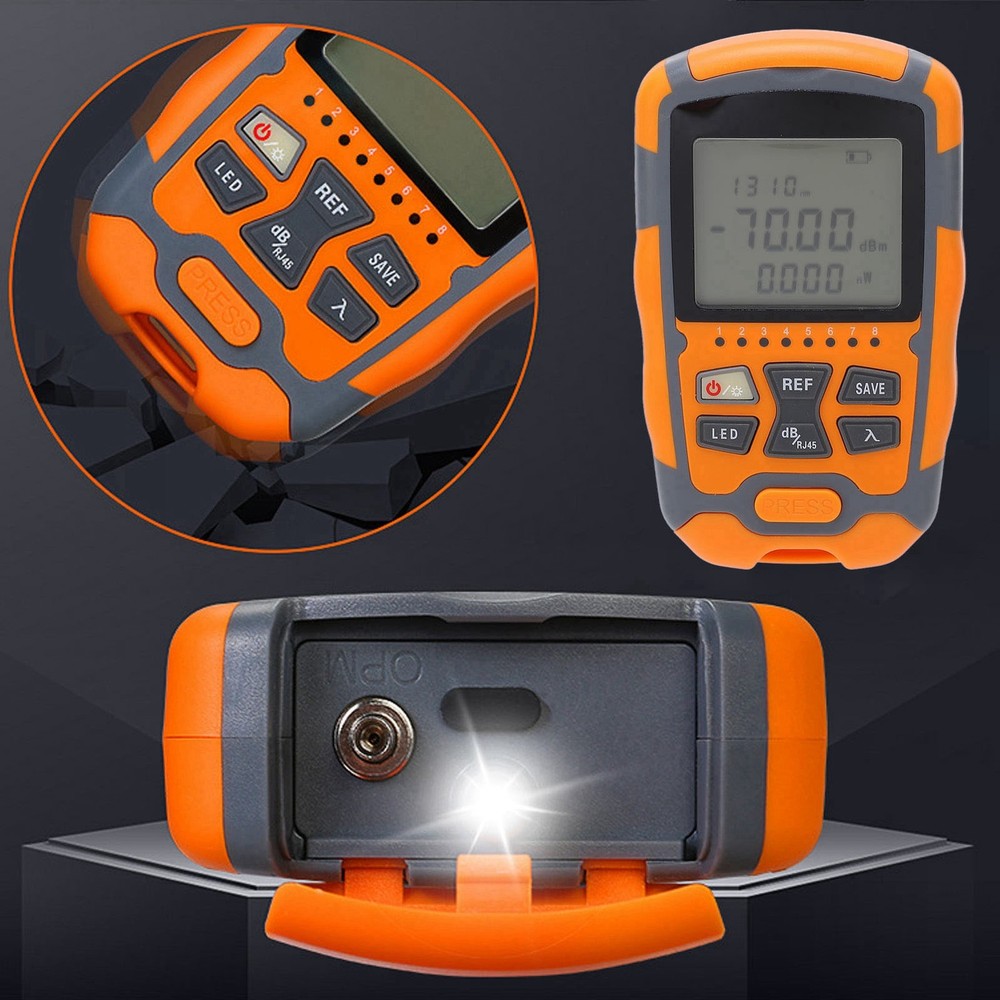 Mini Optical Power Meter Portable Optical Fiber Cable Tester Multimeter With
