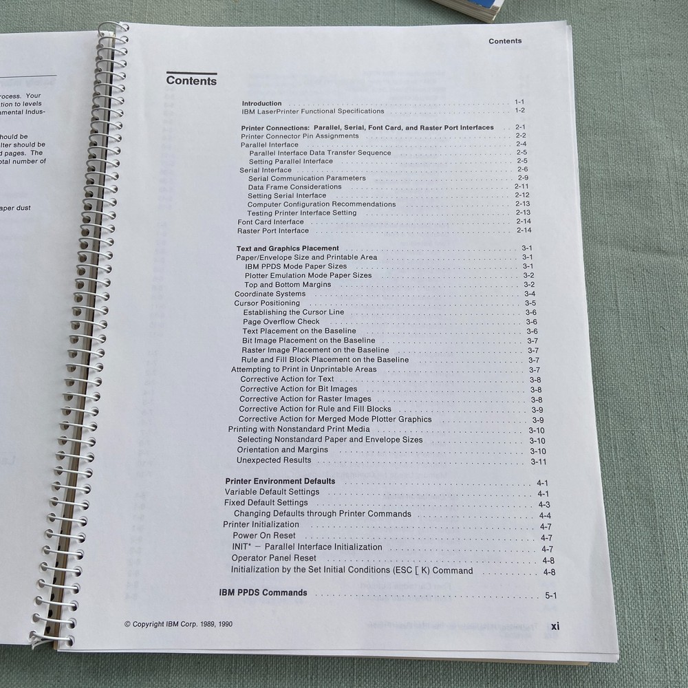 IBM Book Laser Printer Technical Reference 2380 2381 Users Guide Manual 1st Ed.