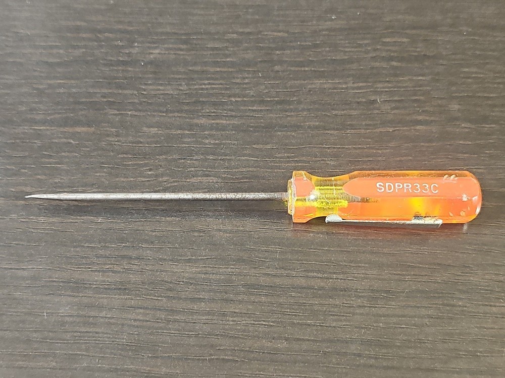 Matco Tools SDPR33C Pocket Screwdriver Flat Tip Straight Blade VINTAGE Handle