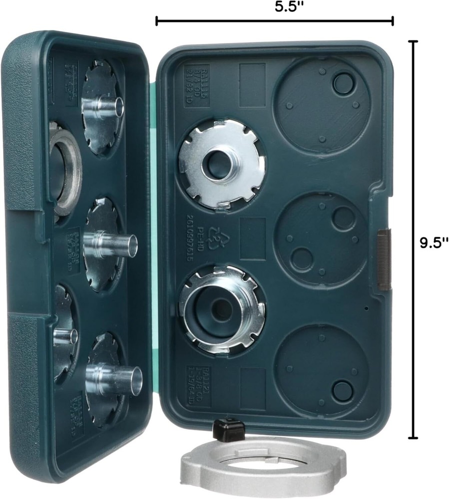 8-Piece Router Template Guide Set