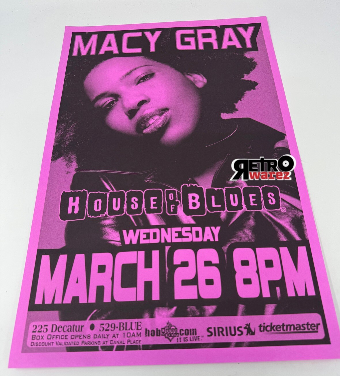 Macy Gray House Of Blues 11x17” Concert Poster Live Show Promo