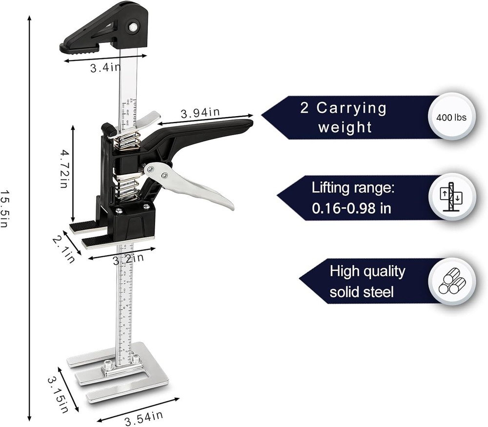 2x Lifting Arm Precision Clamping Labor-Saving Lifter Hand Jack Support Tool USA