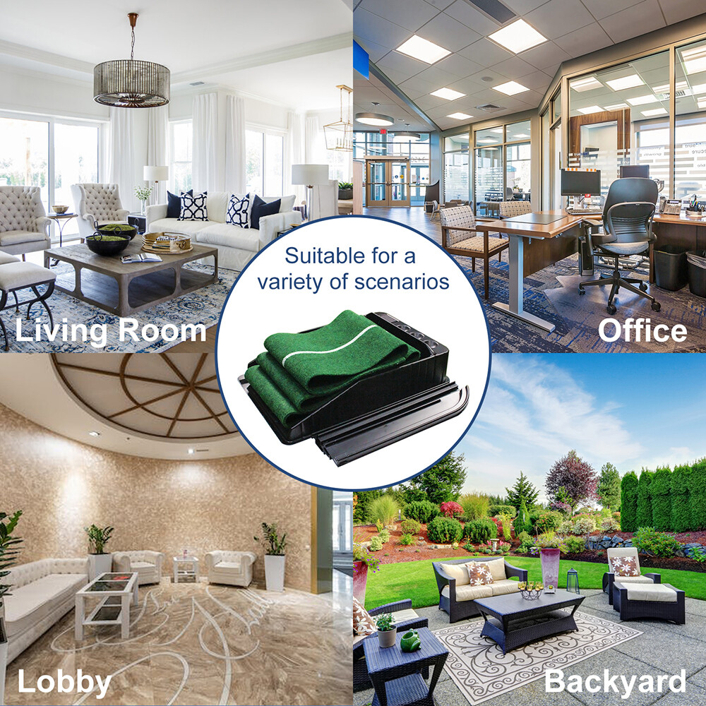 Golf Putting Matt with Ball Return Portbale Indoor Putting Green Trainning Aids