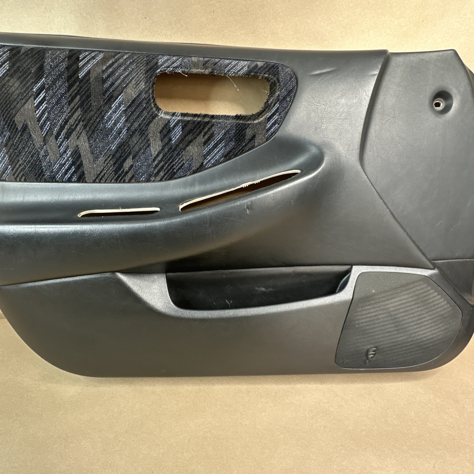 94-01 Acura Integra 4D Driver Left Door Panel Card Black Vinyl Leather OEM