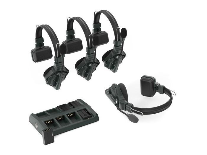 HL-Solidcom C1-4S Full-Duplex Wireless DECT Intercom System with 4 Headsets