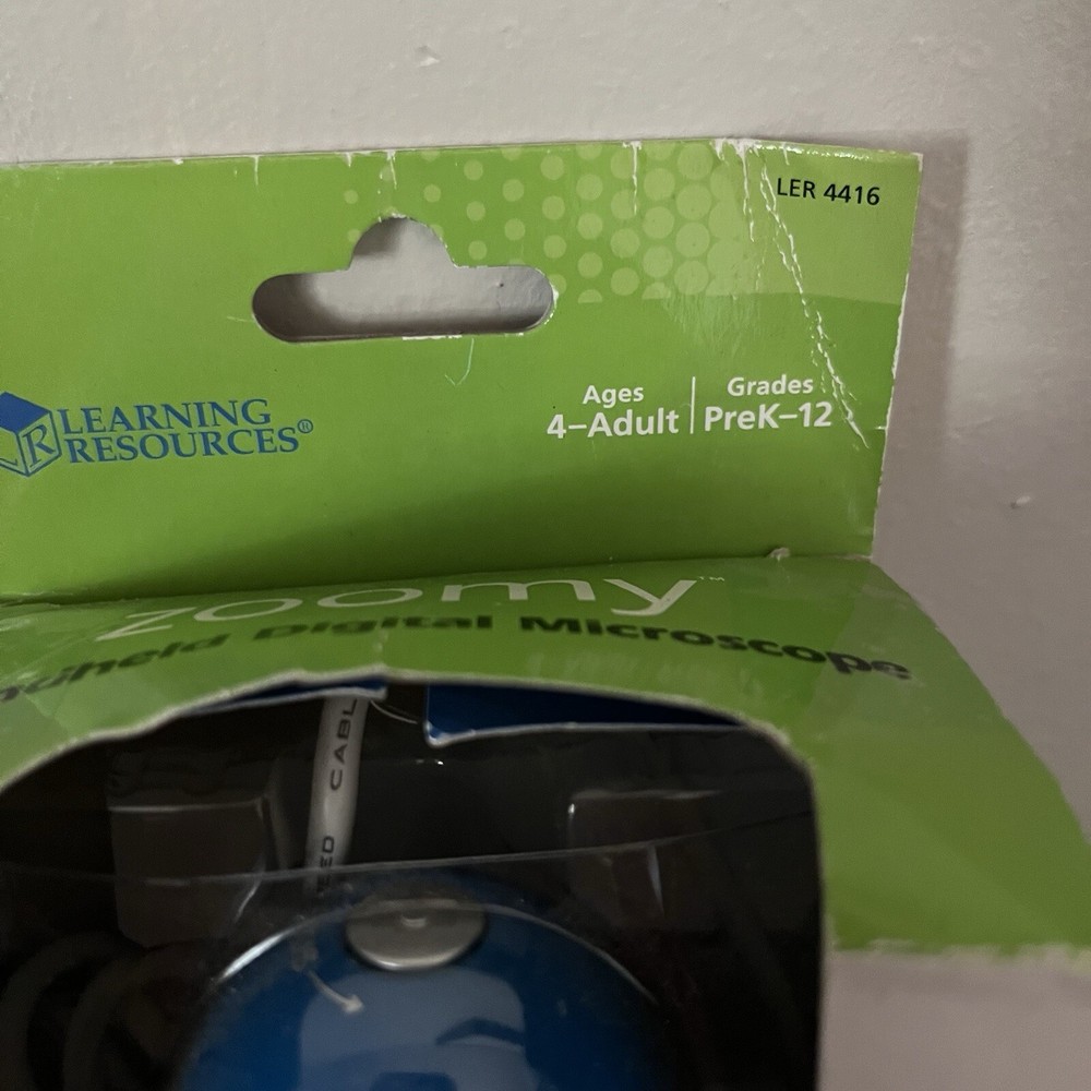 Zoomy By Learning Resources Handheld Digital Microscope - NIB - Never Opened