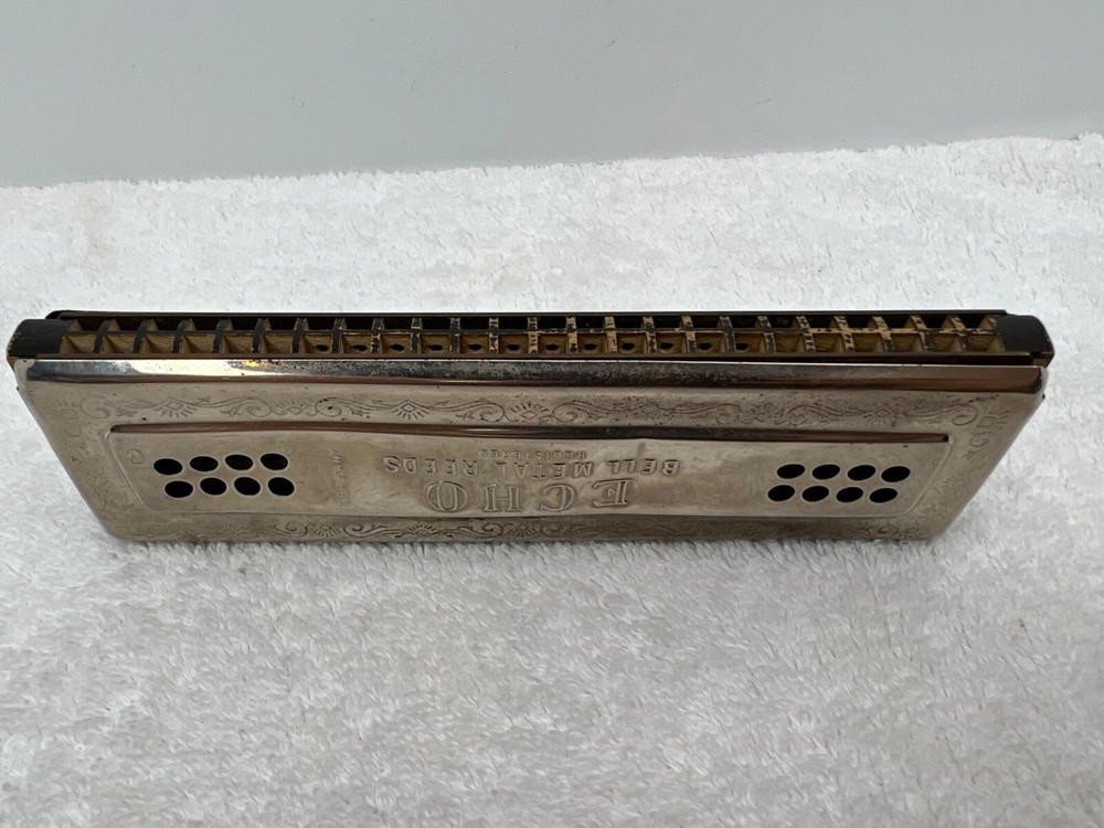 Hohner 1930s Echo Harp Harmonica 56 C/G with original box