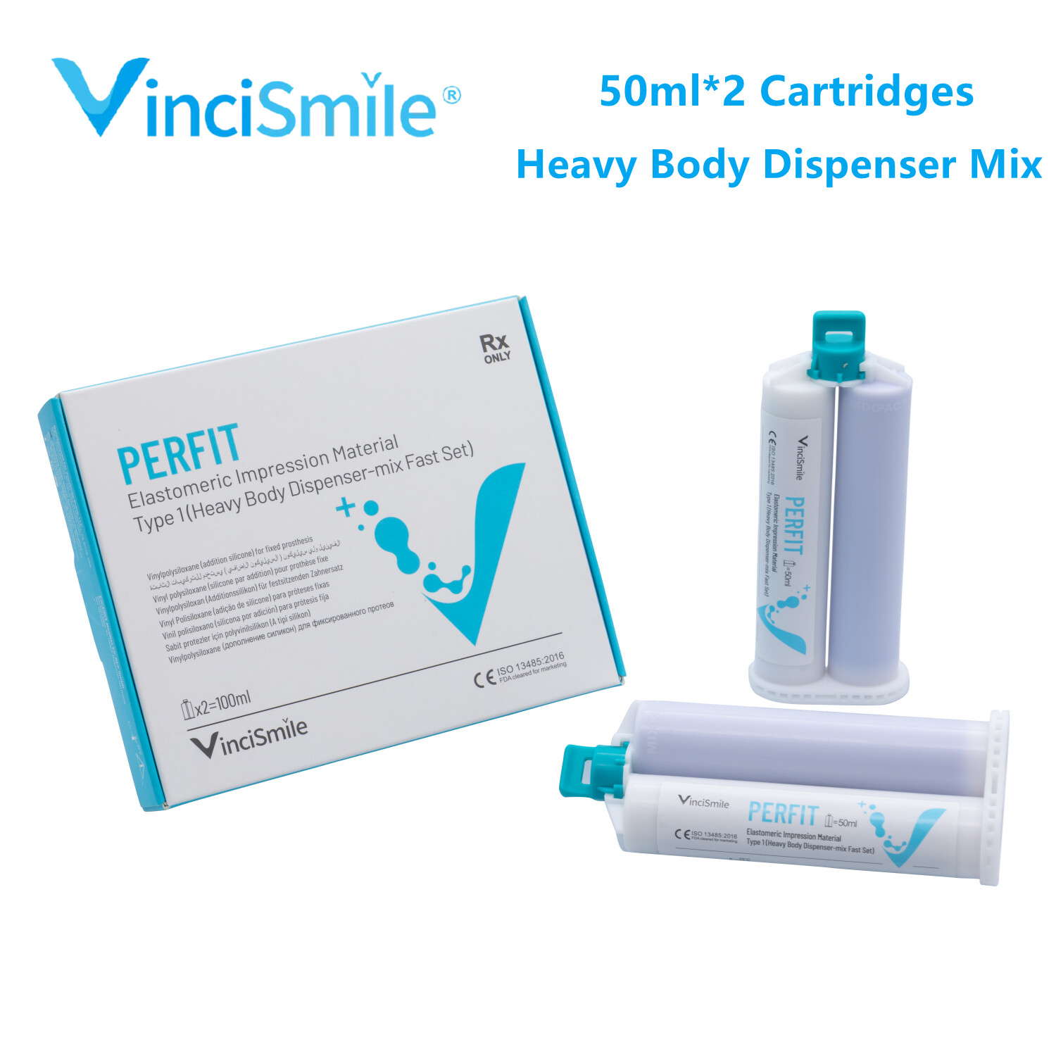 VPS Dental Impression Material Putty Heavy/Regular/Light Body-Fast/Normal Set