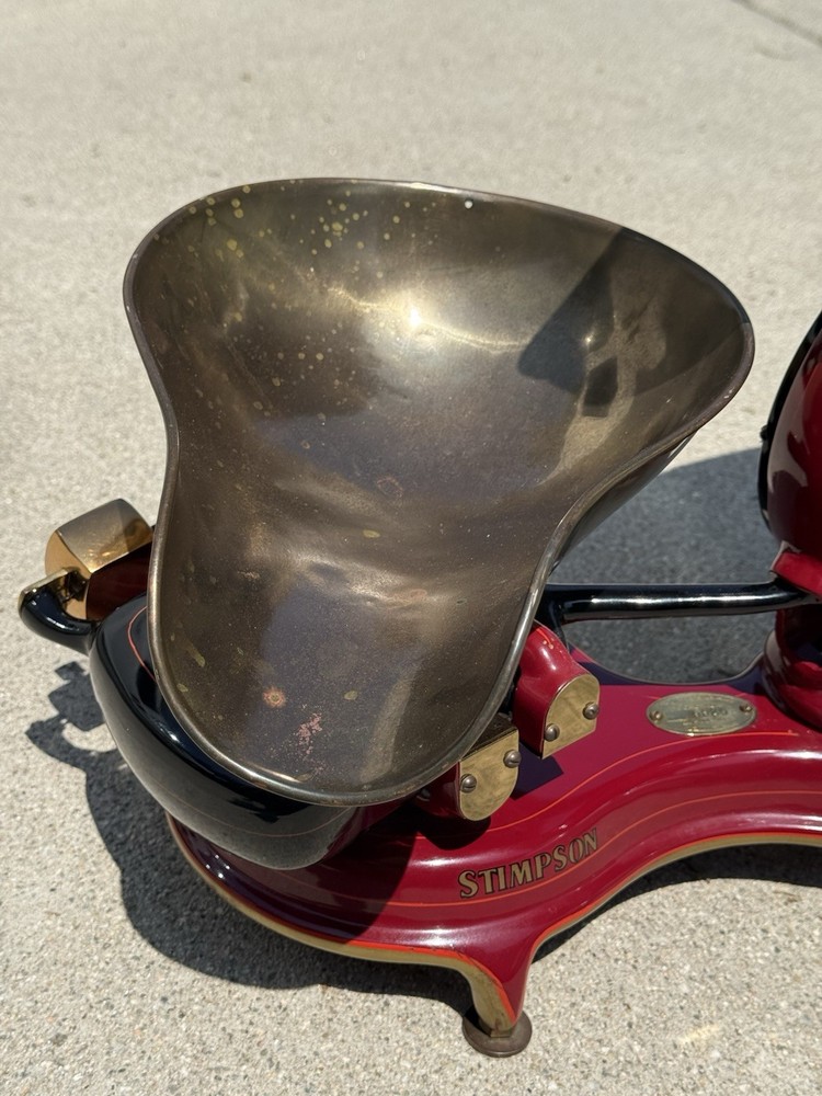 Antiques Stimpson Three Pound Off Set Computing Candy Scale circa 1900's
