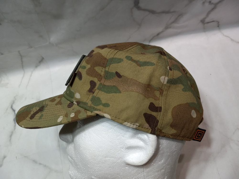 5.11 Flag Bearer Tactical Strapback Hook and Loop Patch Cap Hat Multicamo