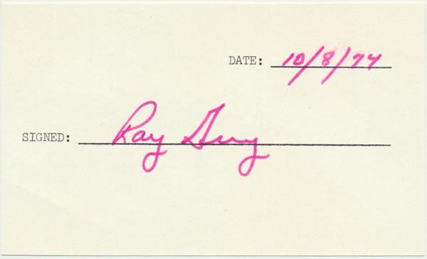 Ray GUY / Signature Signed