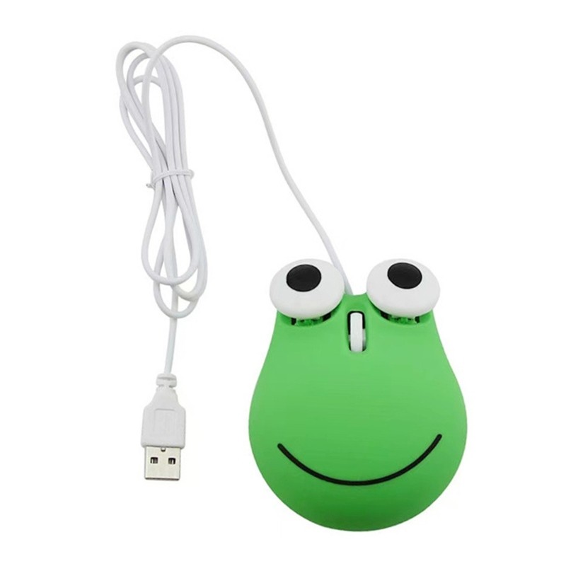 Modern Frog Mouse Smooth Navigations Mice, Highly Precise USB Wire Mouse