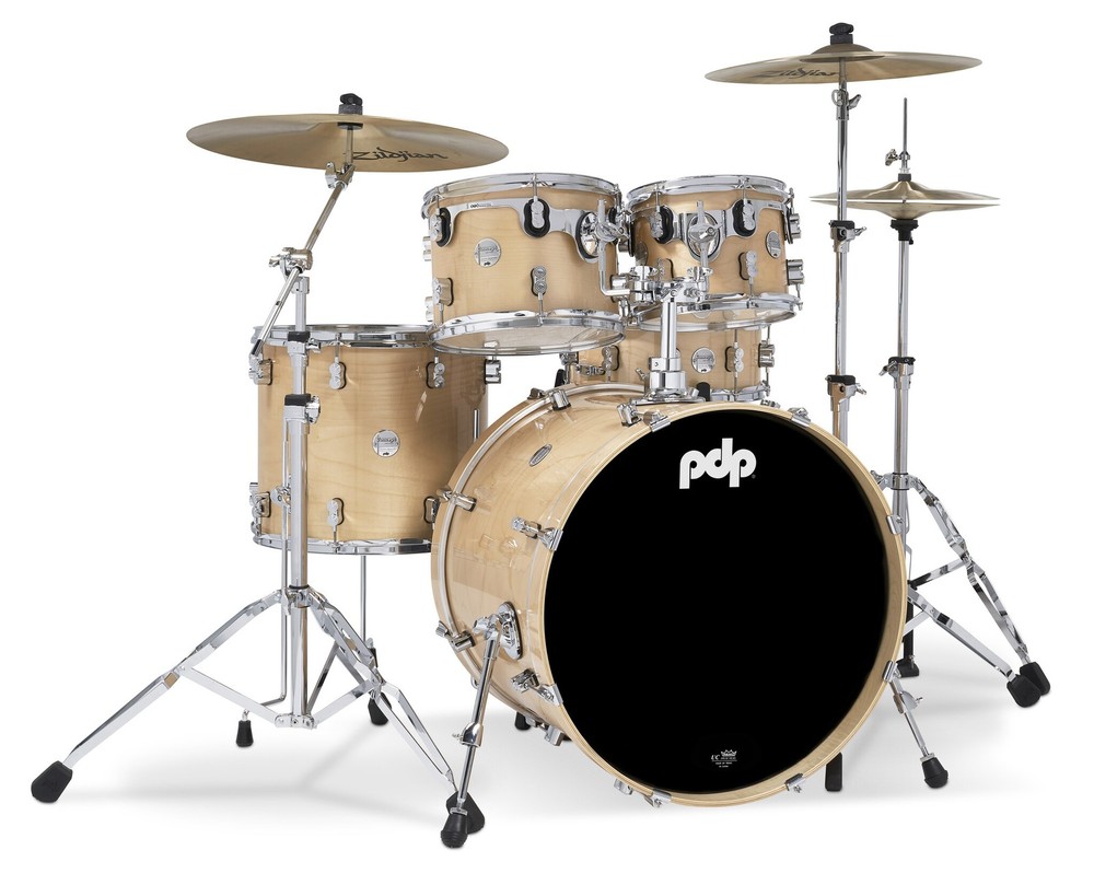 PDP Concept Maple 5-Piece Shell Pack, Natural Lacquer
