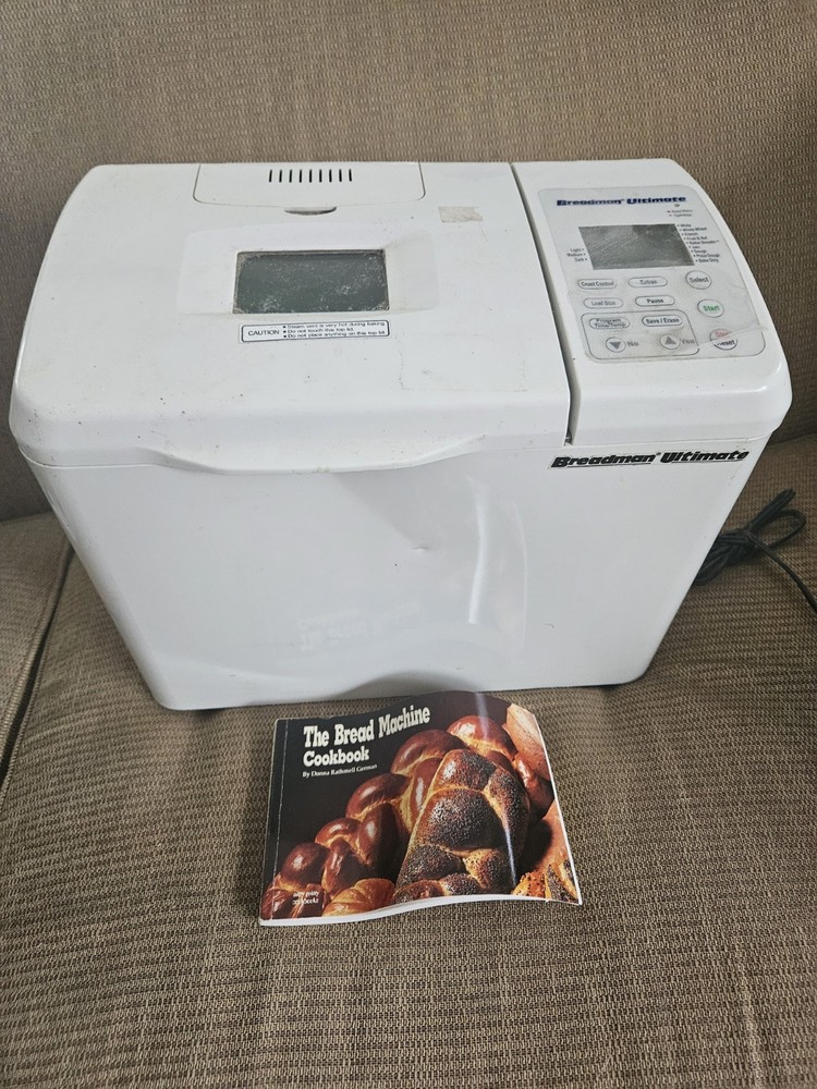 Breadman Ultimate TR2200C Automatic Programmable Bread Machine 2lb Loaf  - Works
