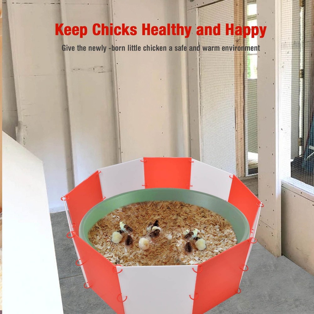 Brooder Box for Chicks, Adjustable Shape & Large Space Chicken Brooder Kit Ho...