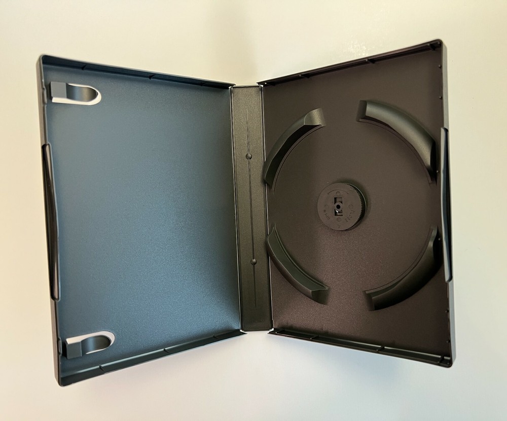 ONE 27MM BLACK STACKABLE TRIPLE 3 DVD CASE BOX - TKN3, FREE SHIPPING