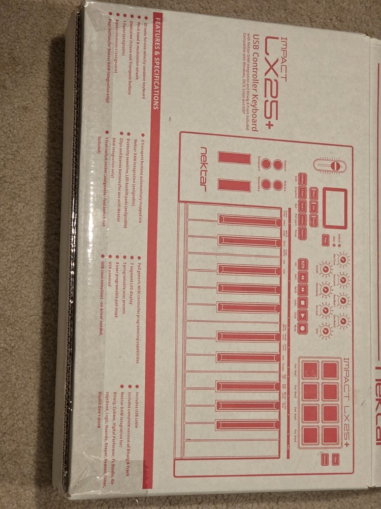 Nektar Impact LX25+ Midi Keyboard